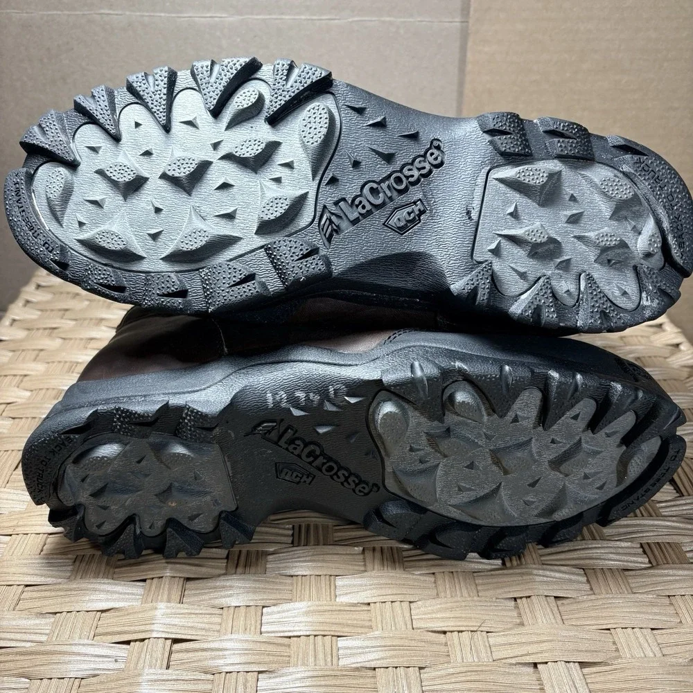 Lacrosse Big Country‎ Boots Mens 12 Hunting Camo 800G Insulated Leather 8 Inch